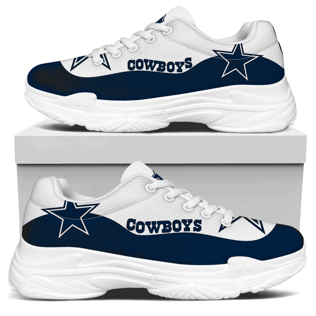 Men's Dallas Cowboys Edition Chunky Sneakers With Line 003
